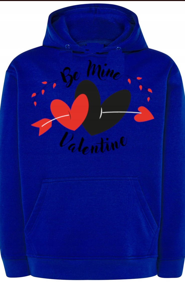 Valentýnská Mikina s kapucí Módní Dárek r.XS