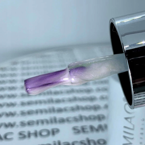 Semilac 218 Lakier hybrydowy do paznokci PEARL LILA 7ml z perłową poświatą Pojemność 7 ml