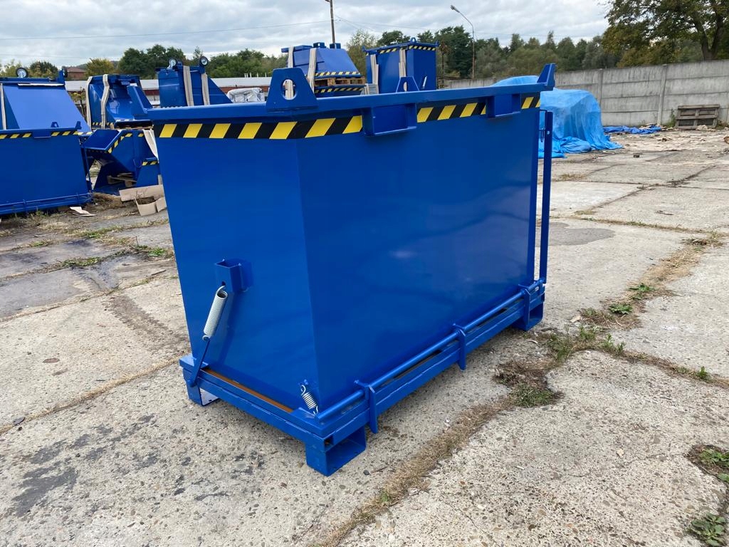 Kontener z otwieranym dnem PMDB 2000 L Głębokość produktu 257.4 cm