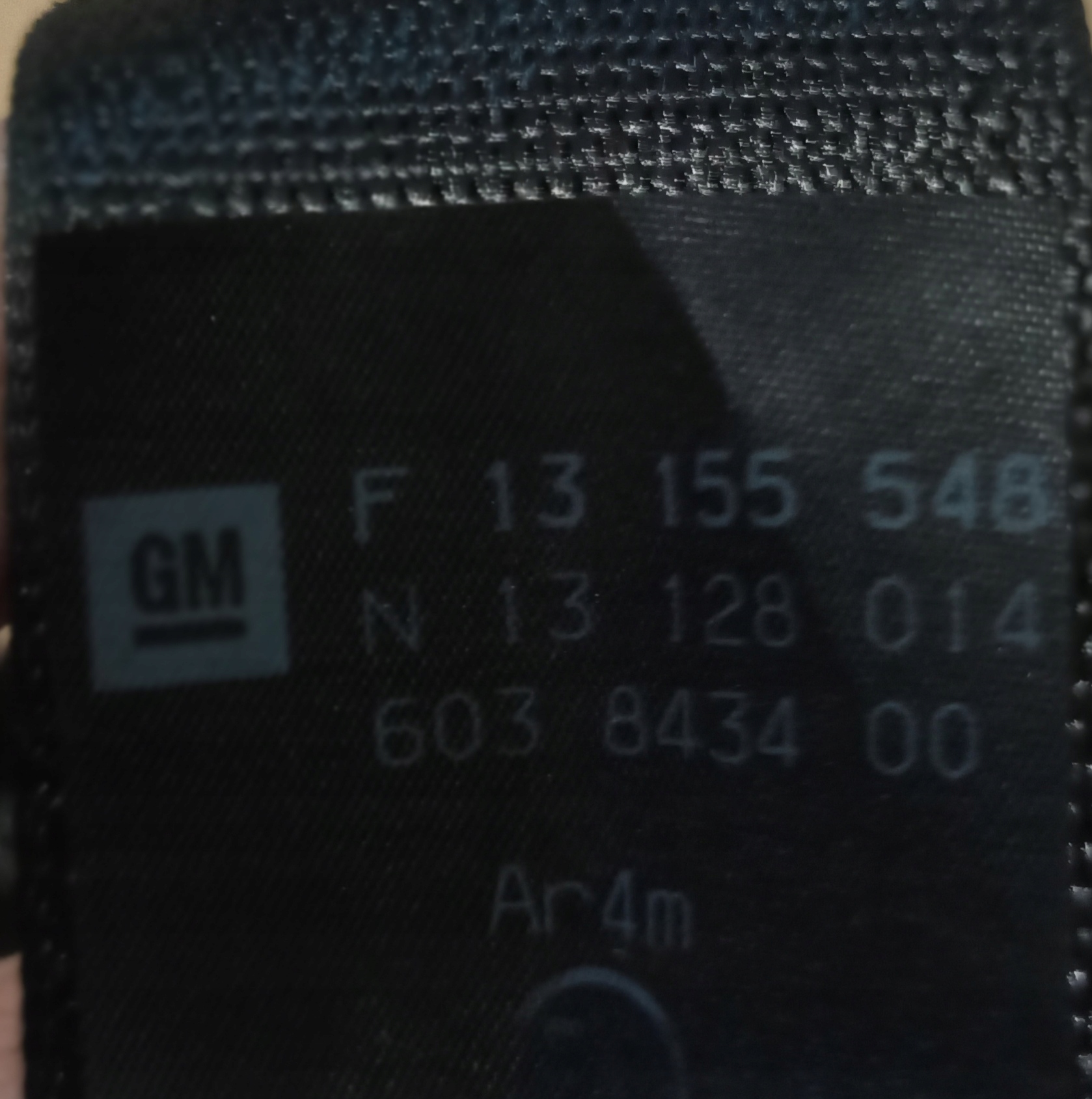 OPEL ASTRA H GURTEN SICHERHEITS SITZ HINTEN 603843400