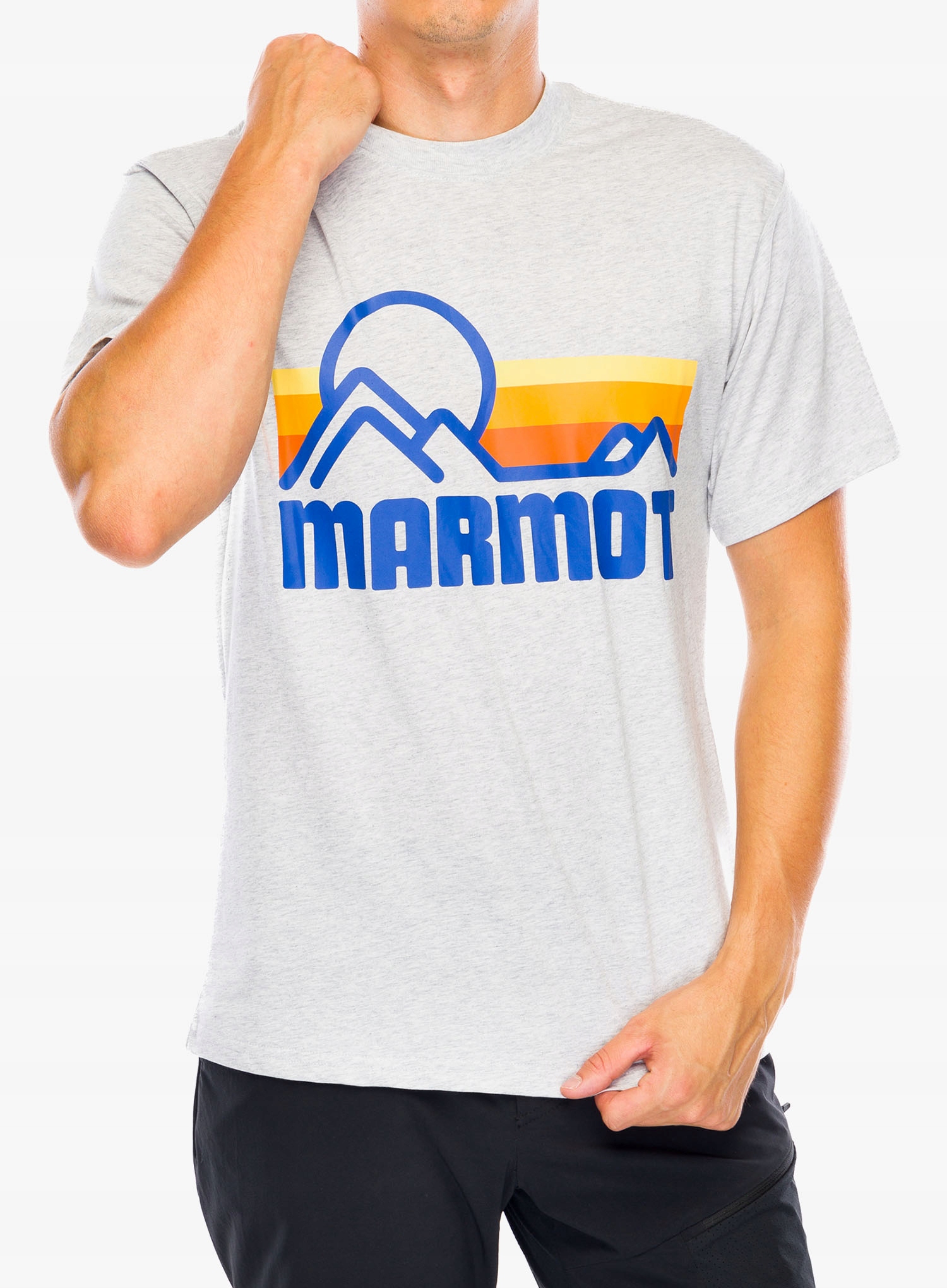 Bavlněné tričko Marmot Coastal Tee Ss světle šedá heather S