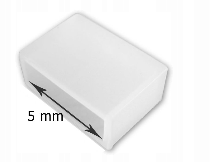 ZAŚLEPKA SILIKONOWA TUNELU IP68 TAŚMA LED 5 mm
