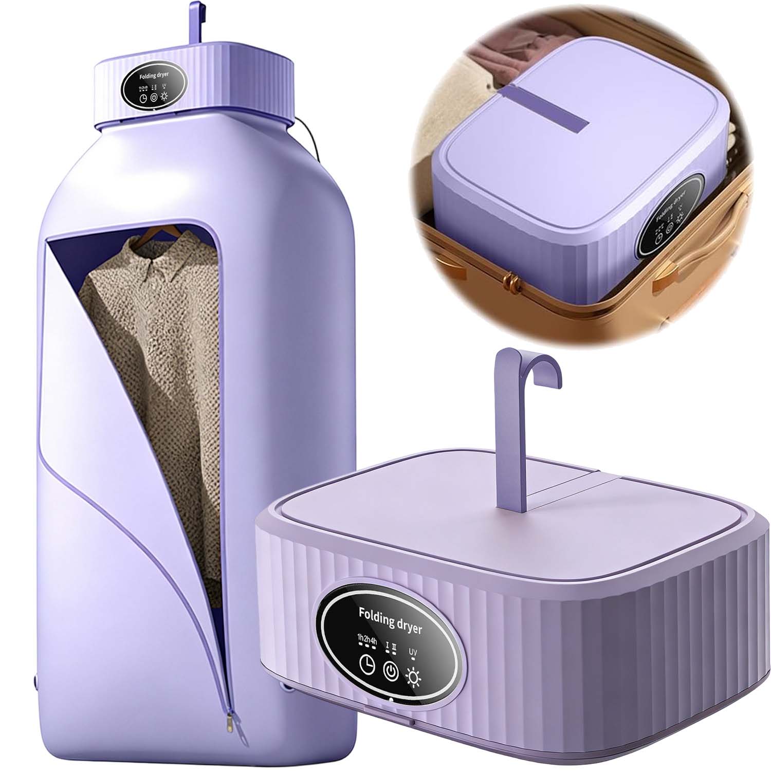 Levně Sušák Turistický Přenosný 600W Časovač