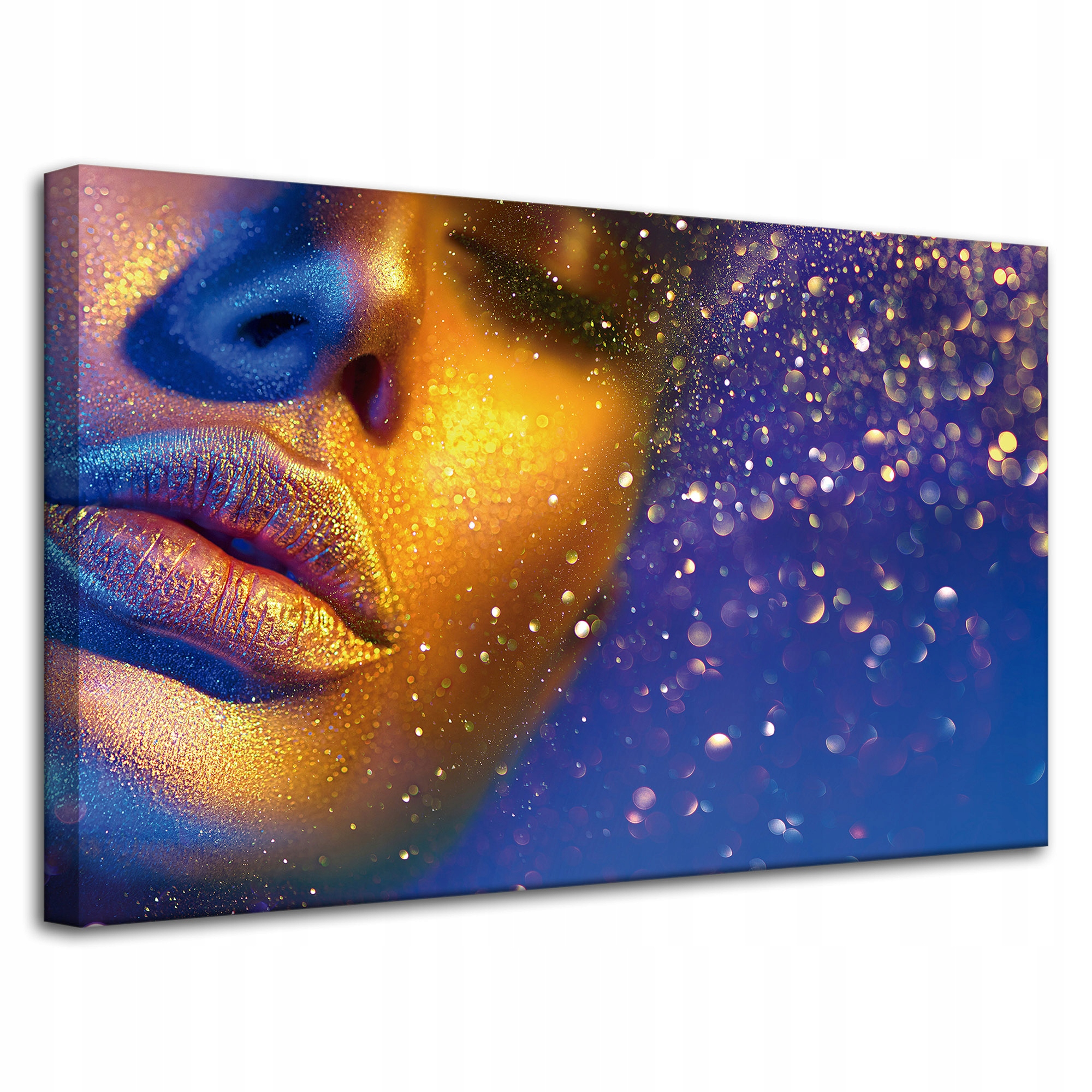 Obraz na plátně Zlatá tvář ženy Moderní umění 80x50 cm