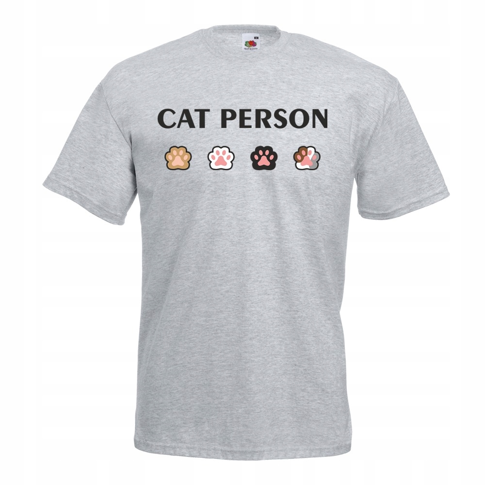 

Koszulka cat person kociarz kot XXL szara