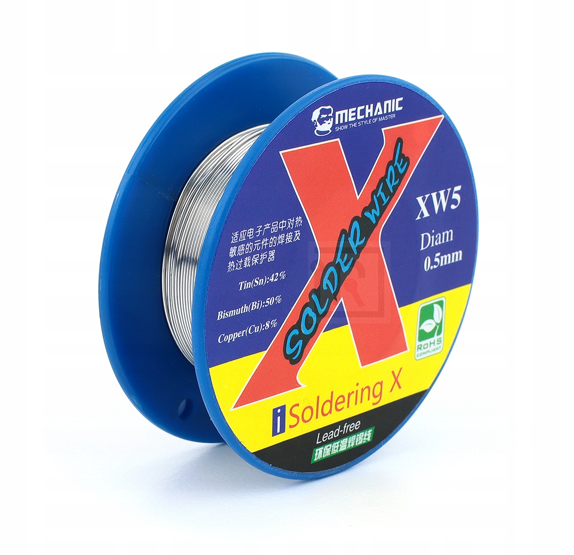 

Cyna Bezołowiowa Niskotopliwa XW5 0,5mm 40g