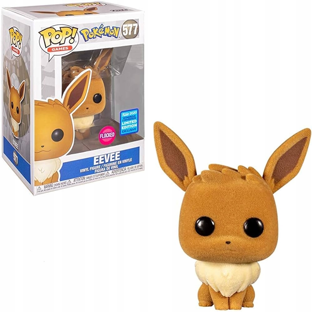Funko Pop Pokemon 577 Eevee (chlupatá verze) Wonder Con 2020 Limitovaná Figurka