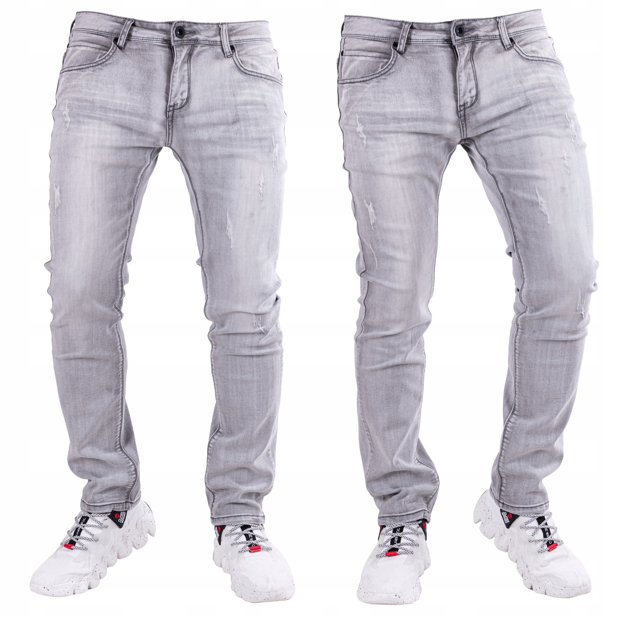 

Spodnie męskie szare jeansowe Thiago r.28