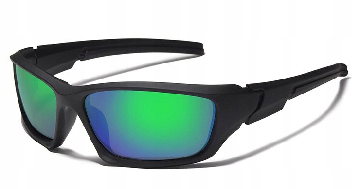 OKULARY MĘSKIE POLARYZACYJNE SPORTOWE ROWER ETUI Szerokość mostka 18 mm