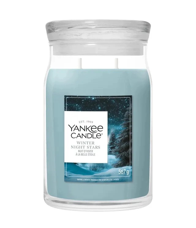 Yankee Candle vonná svíčka Signature velká Winter Night Stars 567 g