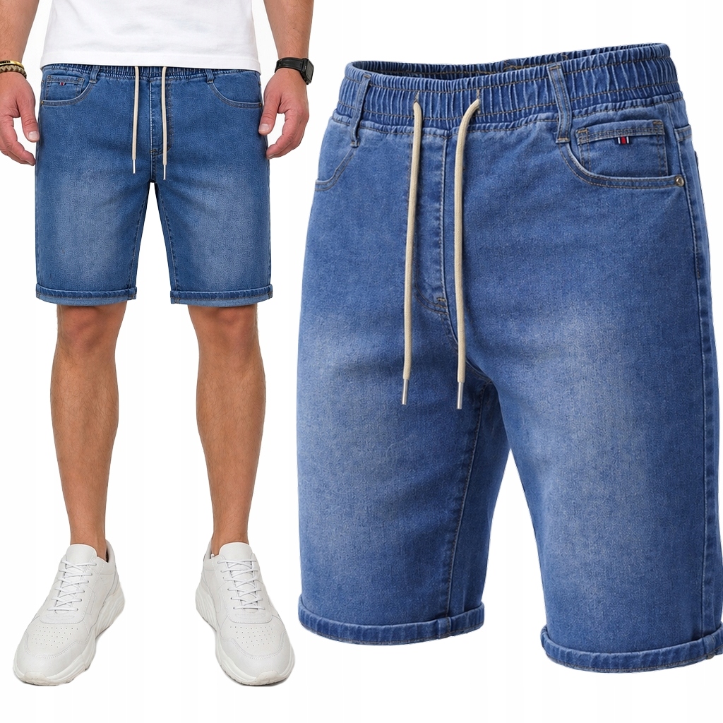 Kraťasy Krátké, elastické, Pas s Gumičkou, Módní L