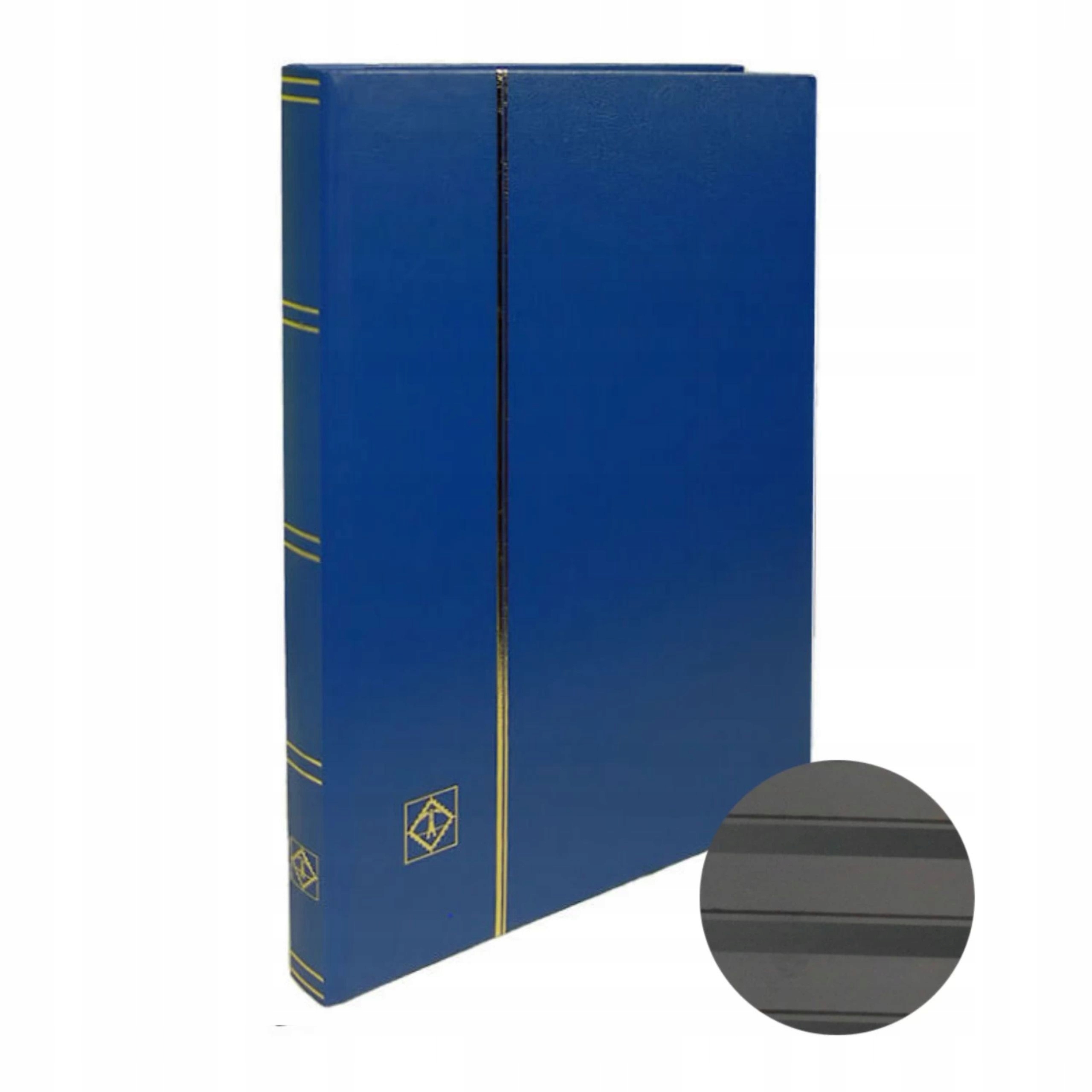Klaser na známky A4 32 černé stránky Basic Leuchtturm Modrý Originální