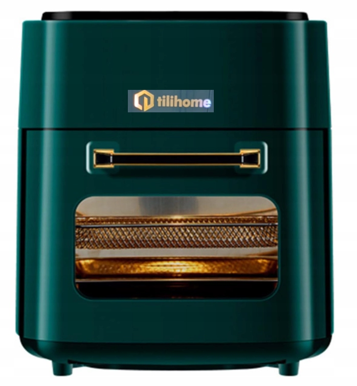 Piekarnik Elektryczny Frytkownica Beztłuszczowa Airfryer 15L Zielona