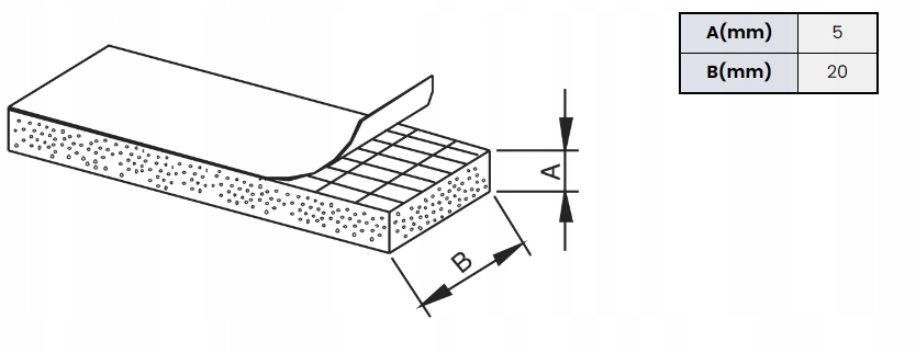 Uszczelka samoprzylepna EPDM 20x5mm rolka 10m Marka JSA