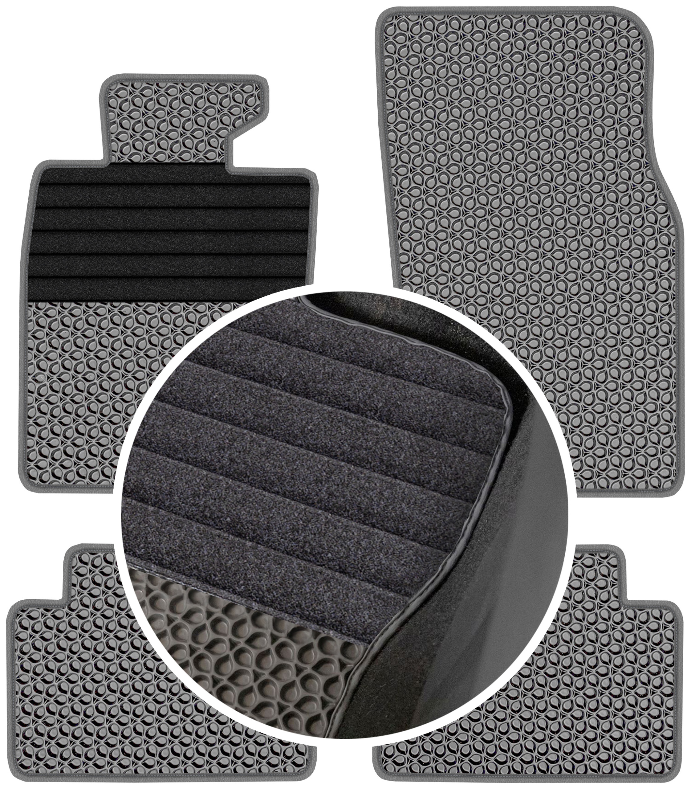 Mini Clubman I 2007-2014 Gumové rohože do auta Eva Eternity
