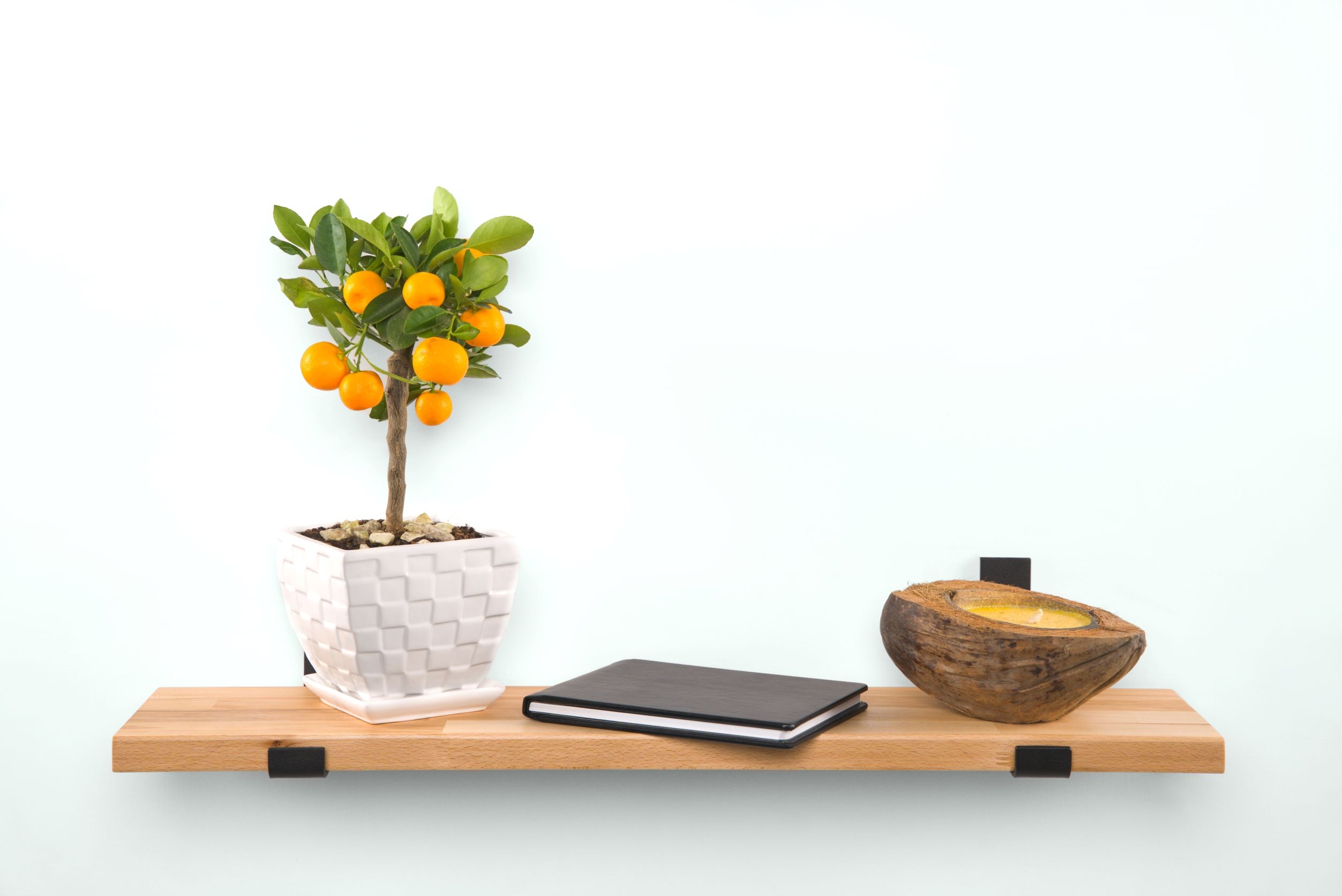 Półka Ścienna Wisząca Loft Dąb Natural 40cm Drewno Marka World Of Wood