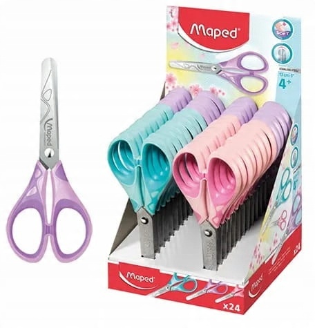 

Nożyczki szkolne pastelowe 13 cm Maped Essentials