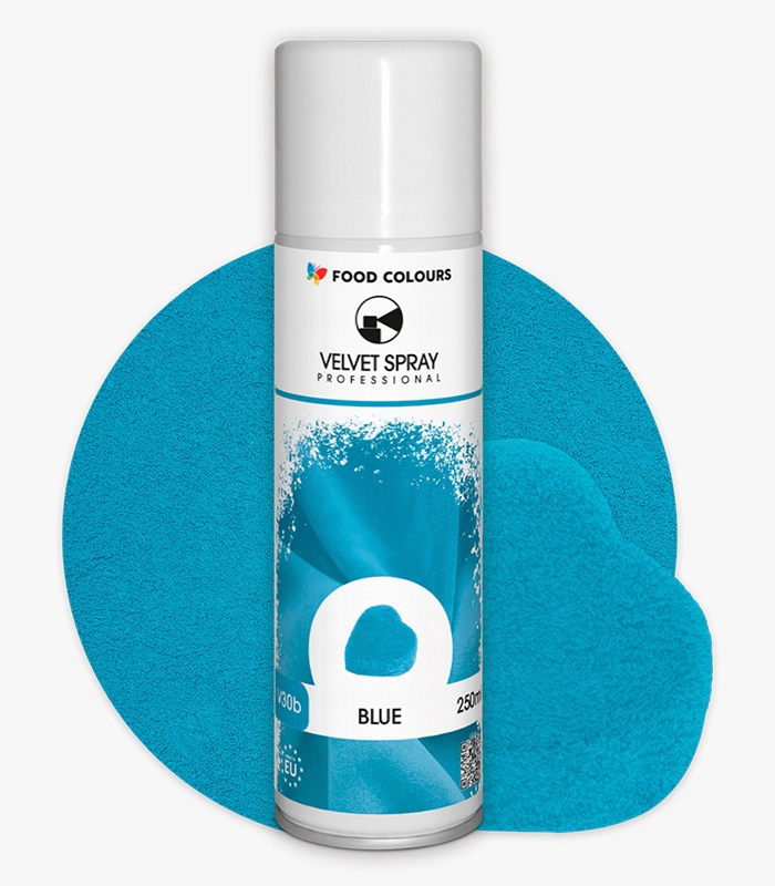 Zamsz spożywczy w sprayu niebieski 250ml Food Colours Blue