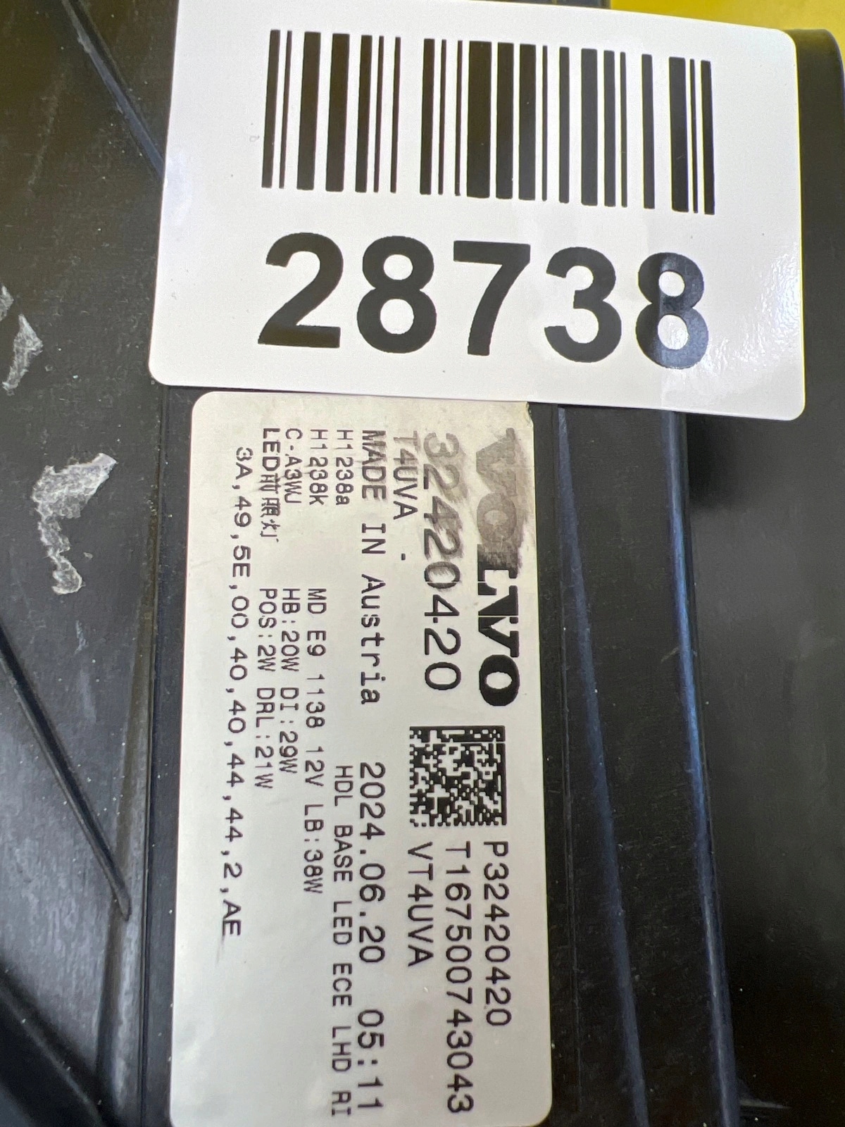light right Volvo XC40 Lift Led 32420420
