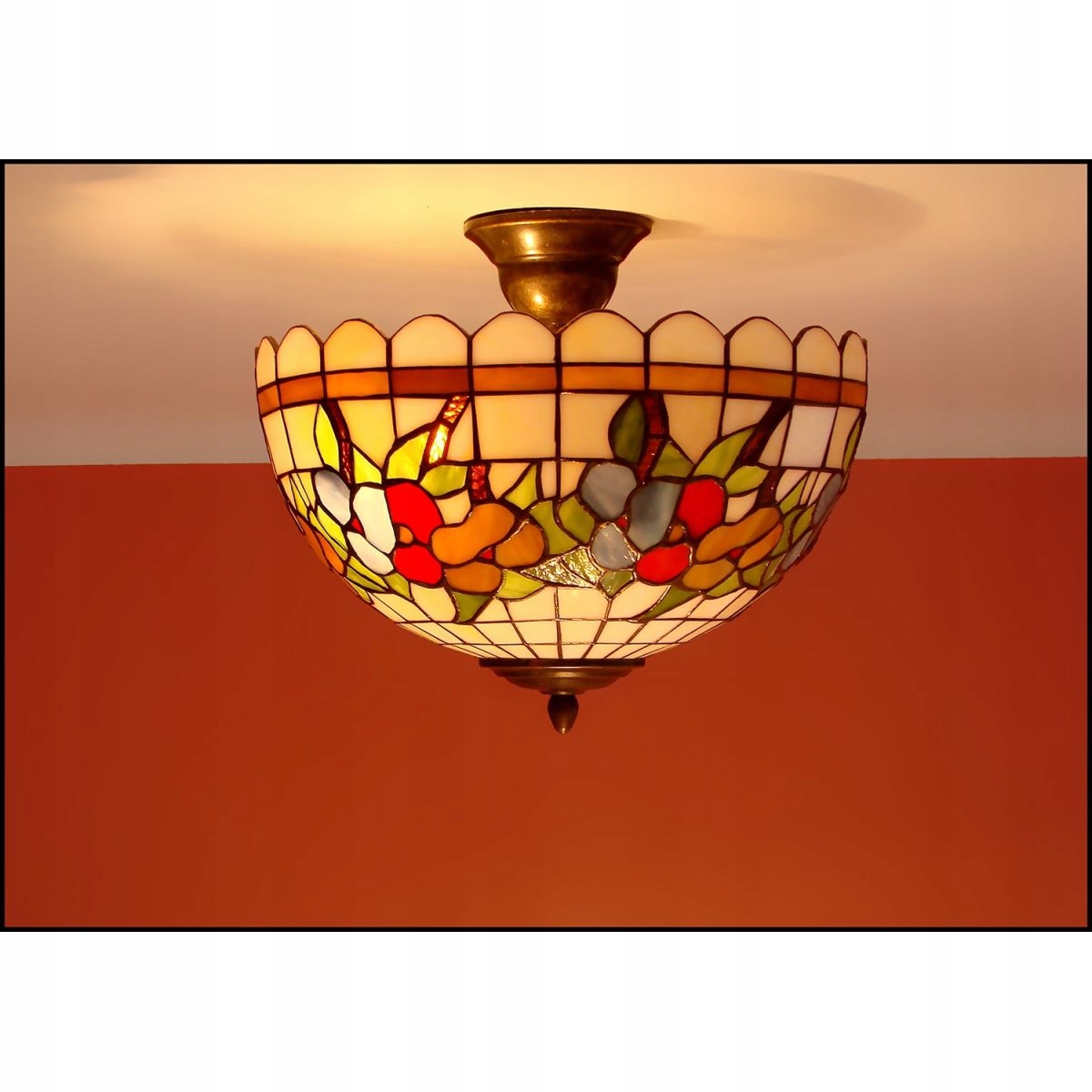 Stropné Svietidlo lampa luster vitráž Leto 30 cm