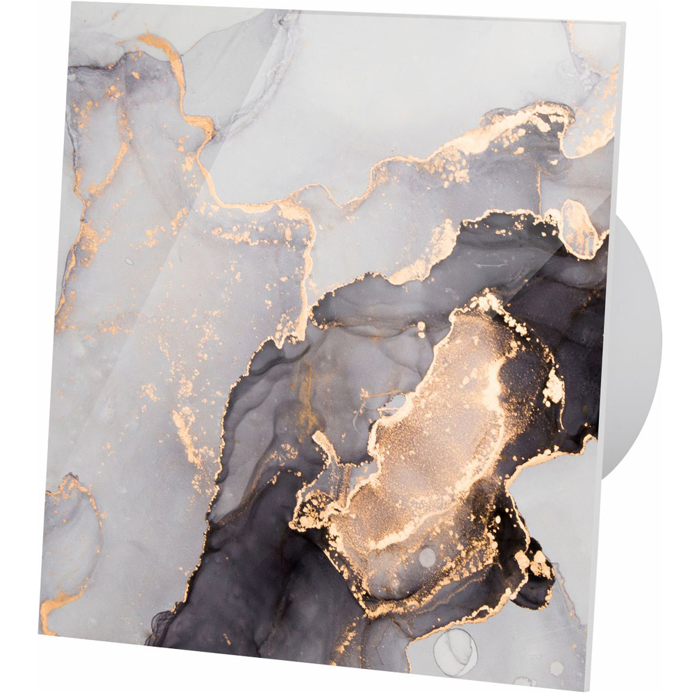 Sklenený Ventilátor Mramor Časovač Fi125