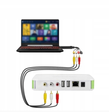 USB2.0 VIDEO PRZEJŚCIÓWKI KONWERTER VHS NA CYFROWY Model Skrzynka VHS wsparcie Win 7/8/10