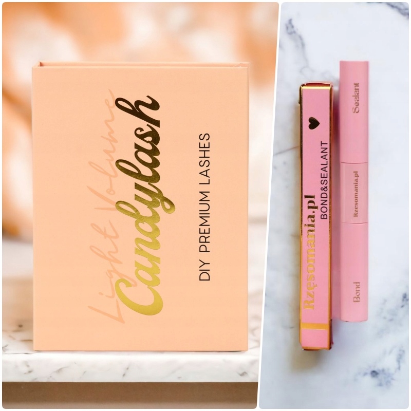 Zestaw Rzęsy DIY + Bond&Sealant Candylash Light Volume