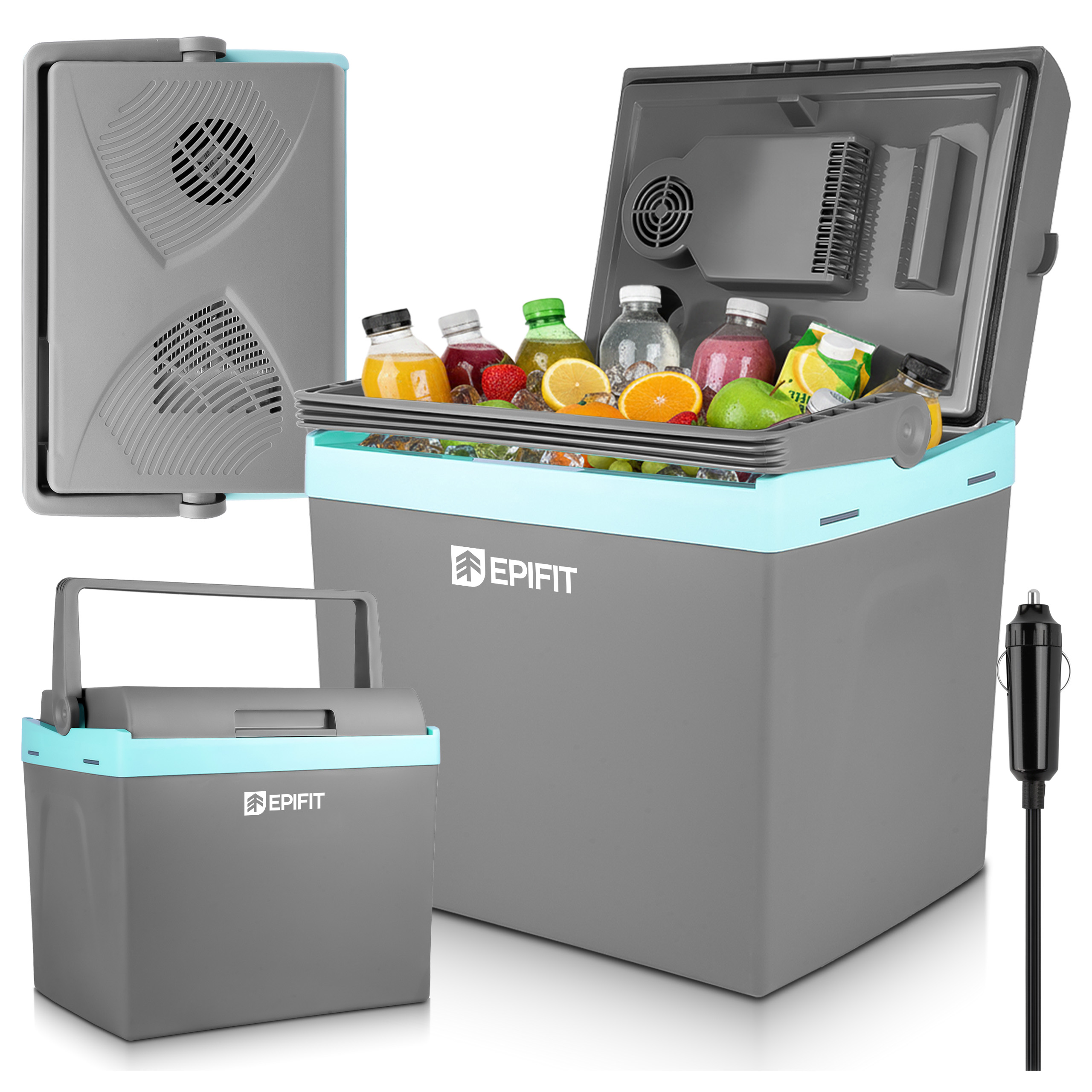 Lodówka Turystyczna Samochodowa 25L Przenośna Chłodzenie Grzanie 12V/230V