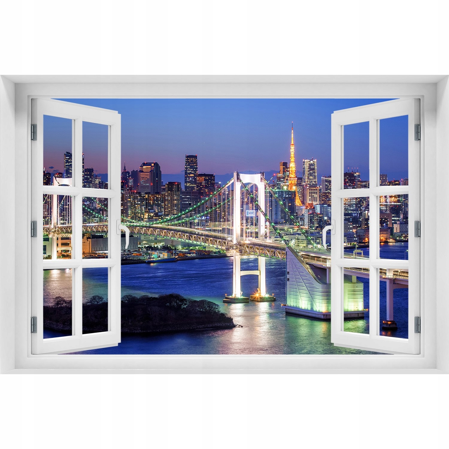 

Naklejka na ścianę 3D Okno Most w Tokio 150x100