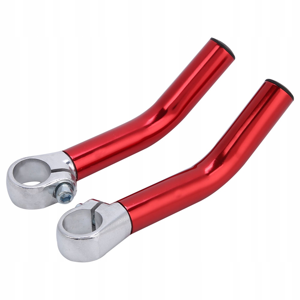 1 PARA ROGÓW DO KIEROWNICY MTB SZOSOWA ZE STOPU ALUMINIUM CZERWONE