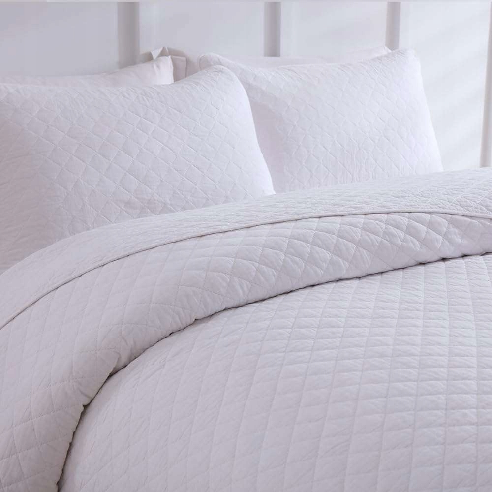 Bavlněný přehoz 250 x 270 cm povlaky na polštáře 80 x 70 cm 2ks