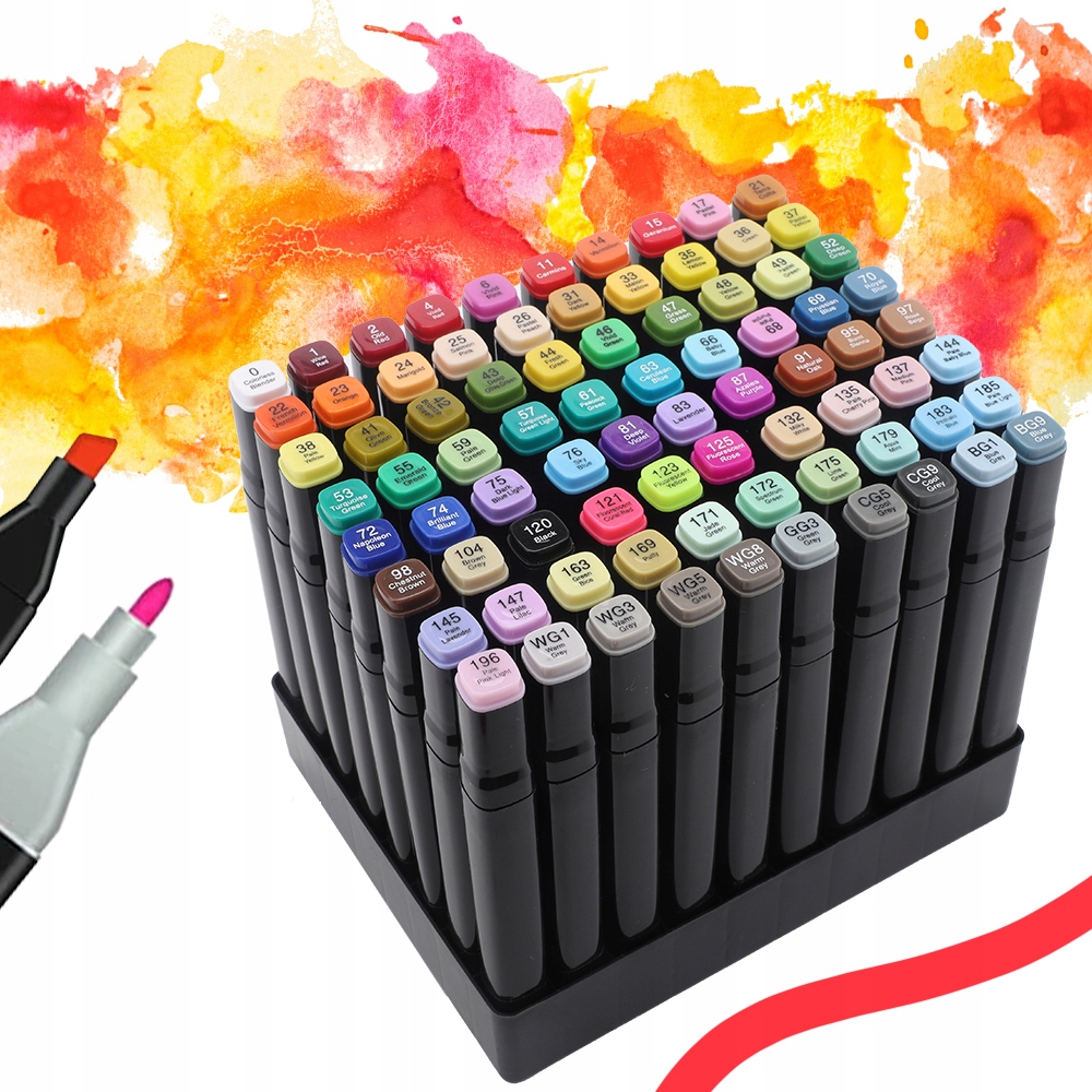 MARKERY ALKOHOLOWE MANGA ZESTAW ORGANIZER 80SZT . Bohater brak