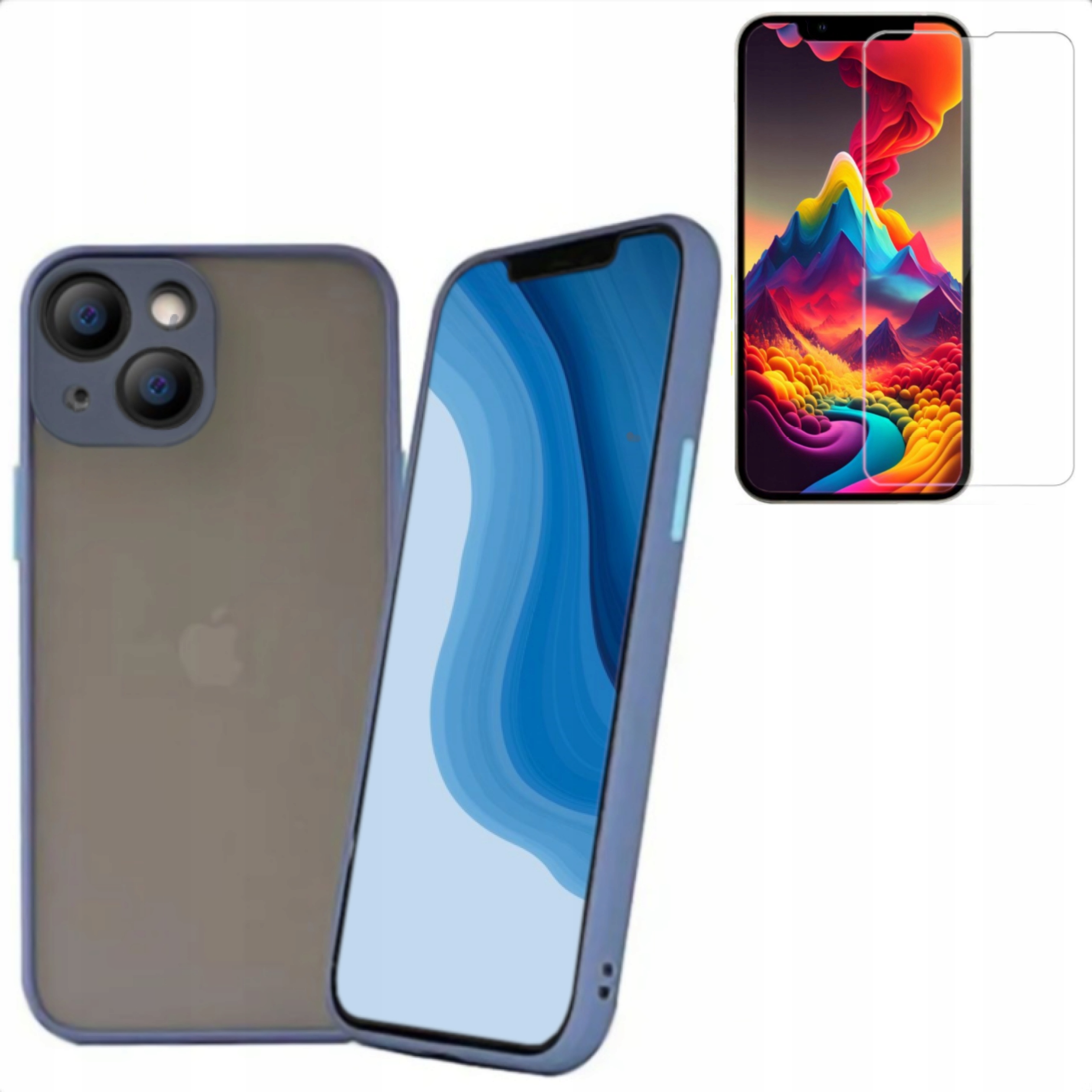 

Etui Do Iphone 13 Mini Ochrona Obiektywu Błękitny