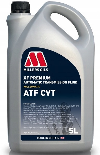 Olej Przekładniowy Millers Xf Premium Atf Cvt 5L