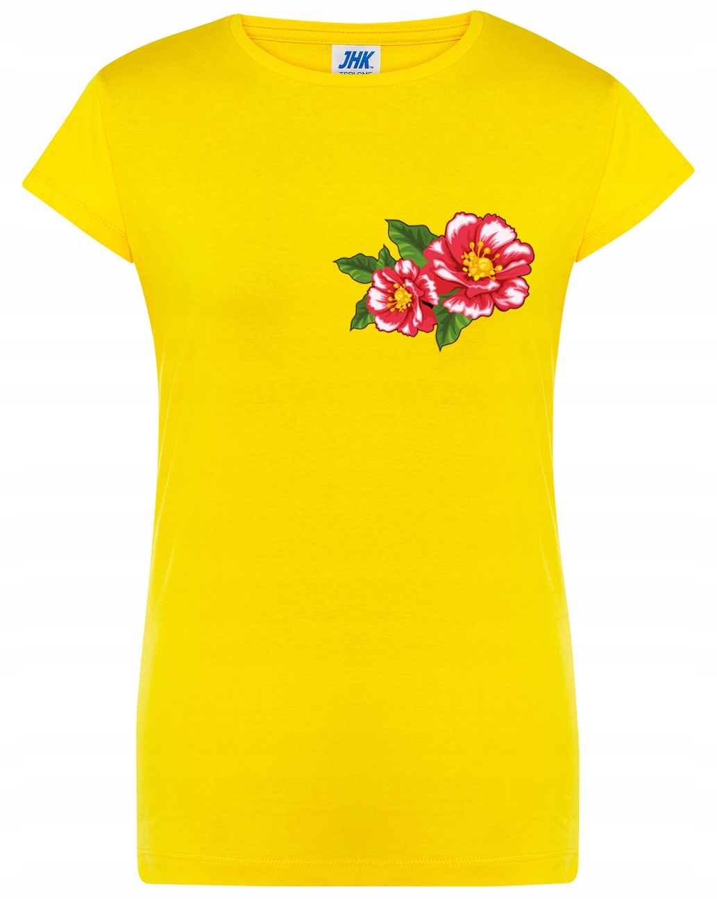 

Koszulka w kawiaty. t-SHIRT W Kolorowy Motyw M