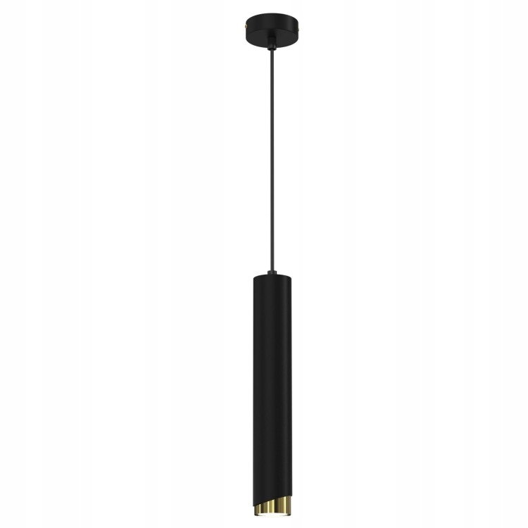 Závěsná Lampa Aurora Luxe Gold Černá, Moderní Led Stropní Trubka Do Obývacího Pokoje