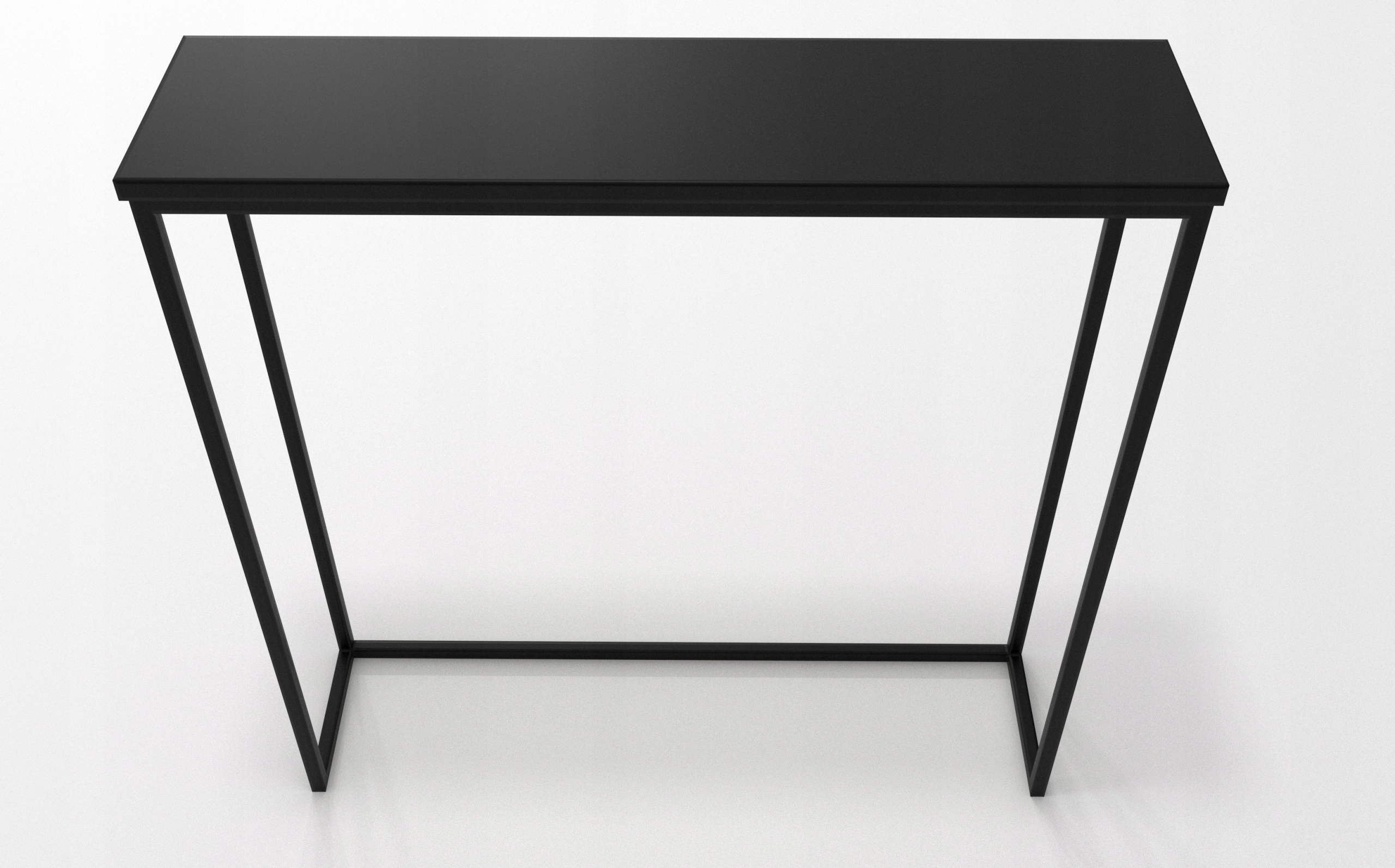 KONSOLA LOFT TOALETKA 80x80x20 CZARNA Szerokość mebla 80 cm