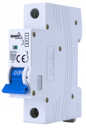 

Wyłącznik Nadprądowy 1P B 2A A00-S7-1P-B02