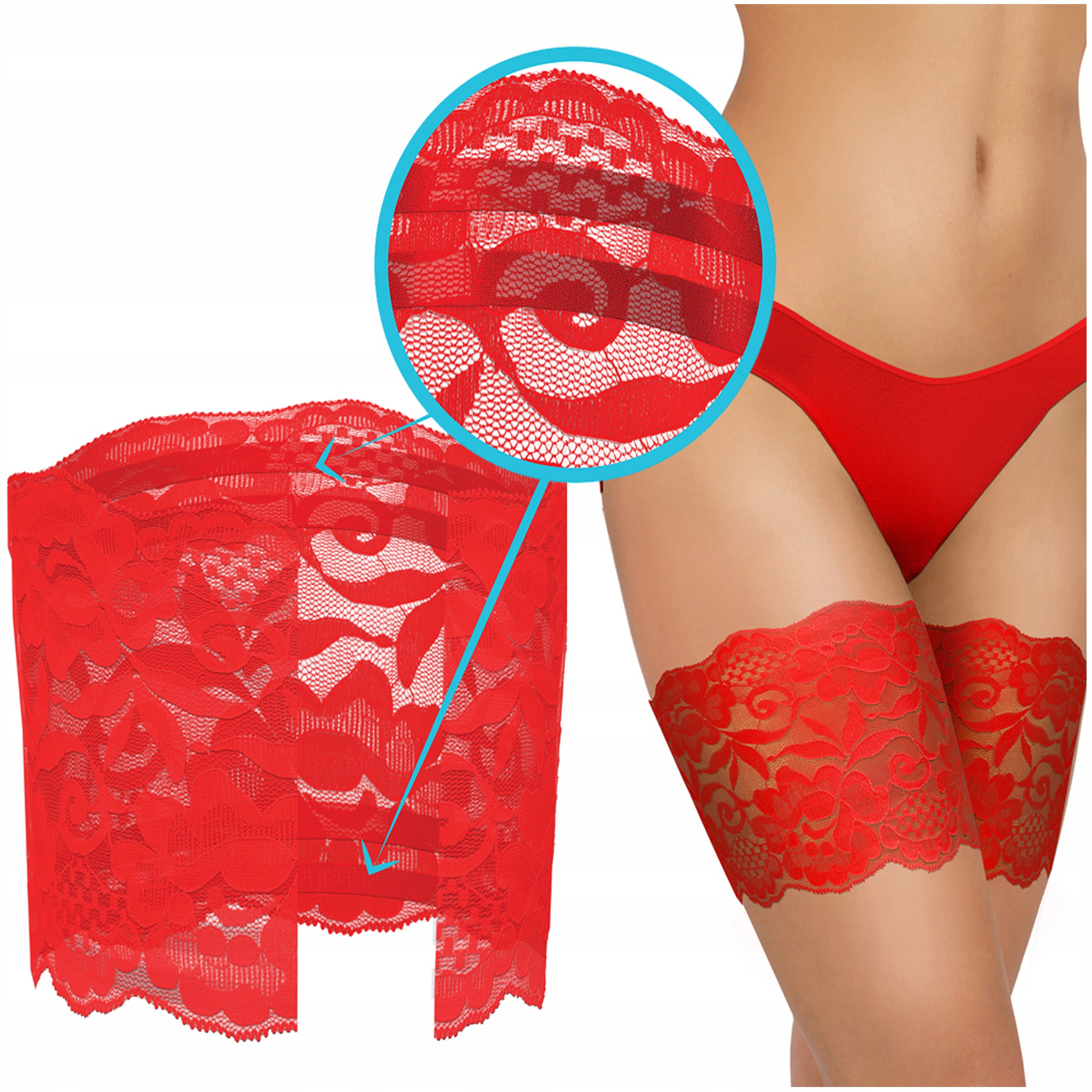 

Opaski Na Uda podwiązki Z Paskami Silikonu