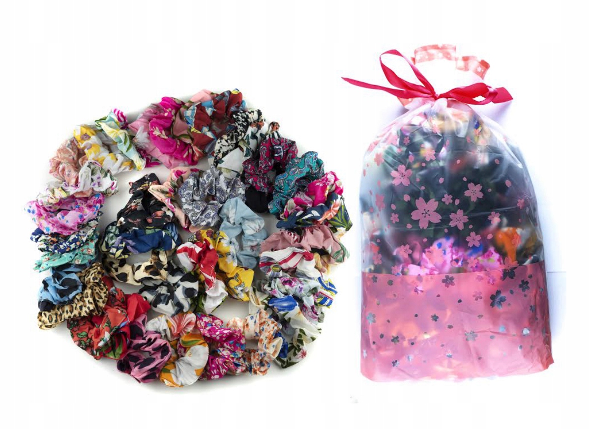 SCRUNCHIES ZESTAW GUMEK DO WŁOSÓW UNIKAT PREZENT