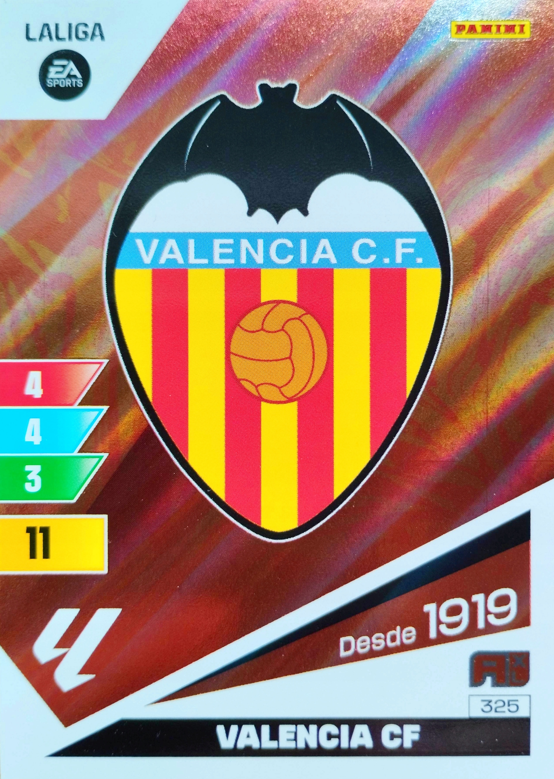 Panini Adrenalyn XL La Liga 2023-24 2024 Logo 325 Valencia Cf