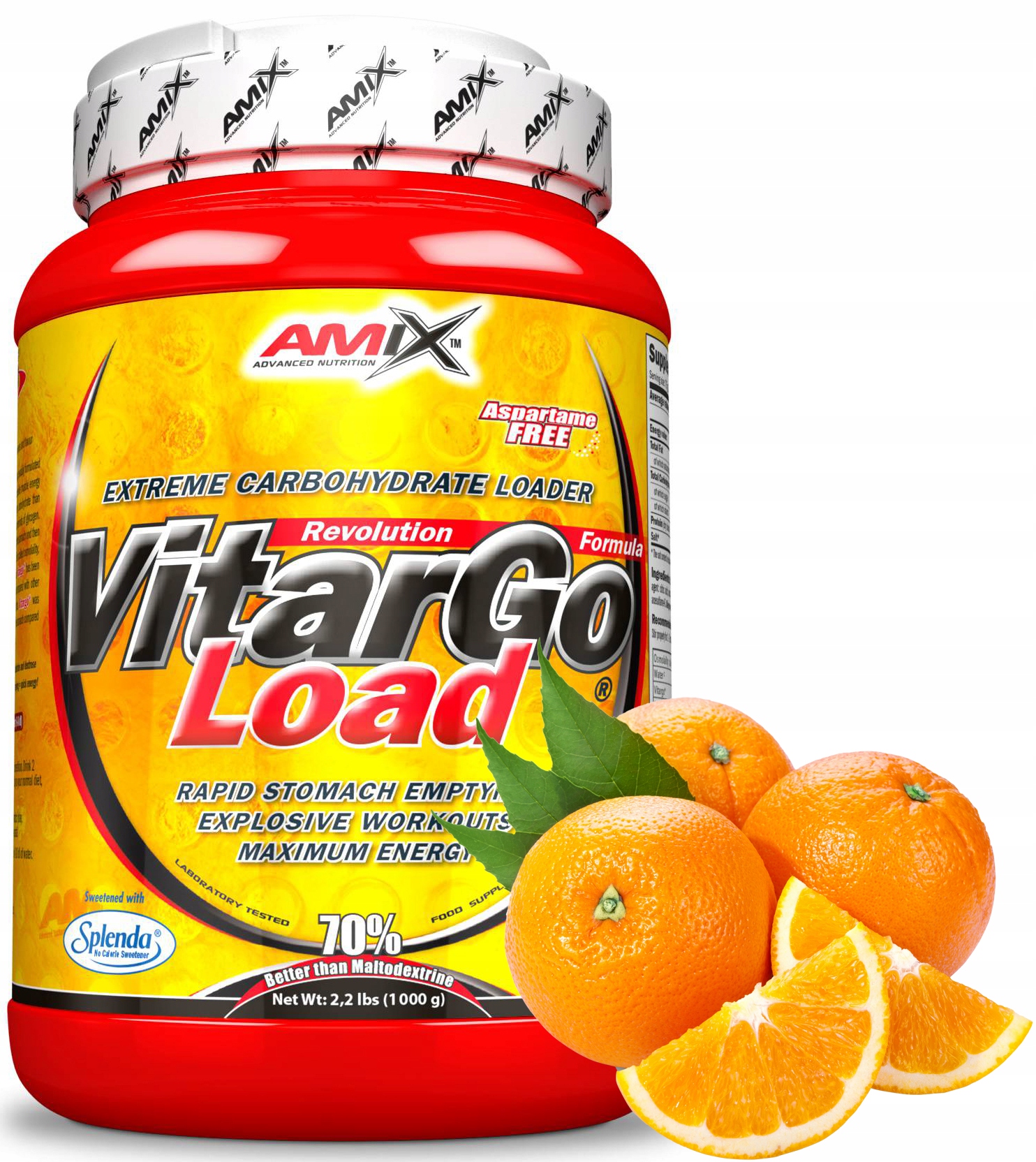 Amix Vitargo Load Sacharidy Carbo 1kg Pomeranč