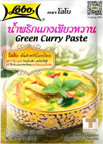 

Saszetka Pasta Curry Zielona 50g Tajska Lobo Green