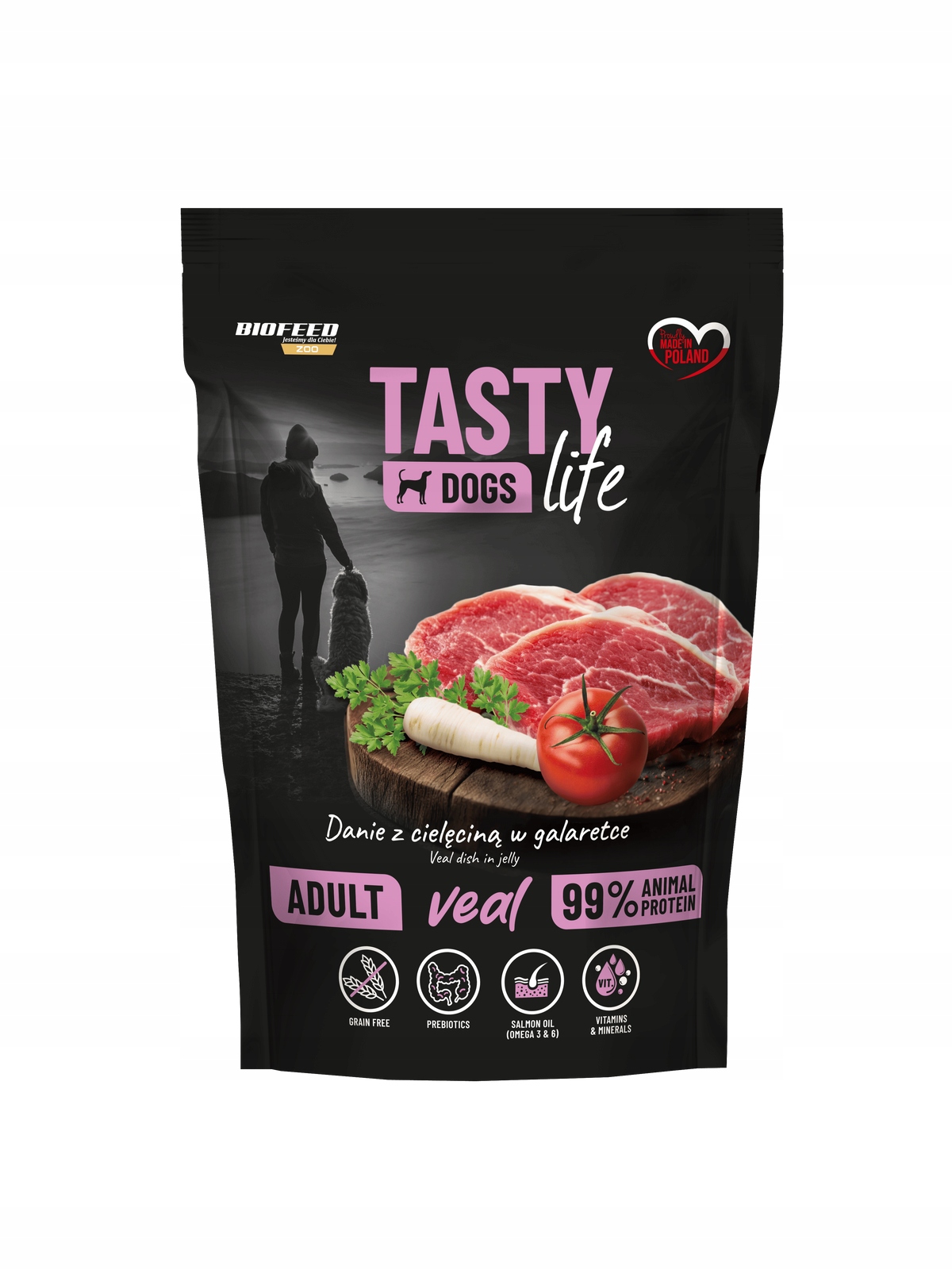 Levně Set Tasty Dog Life Telecí 90% Sáček 10x 500 g