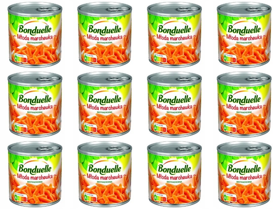 Levně 12 x 400 g Bonduelle Mladá mrkev extra jemná Svařovací