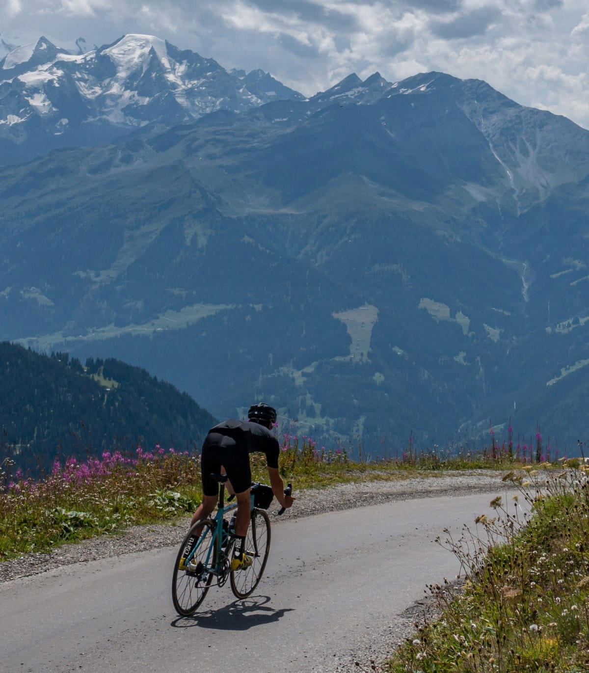 Skarpety kolarskie Luxa Coffe Ride Black - XL Fason do połowy łydki