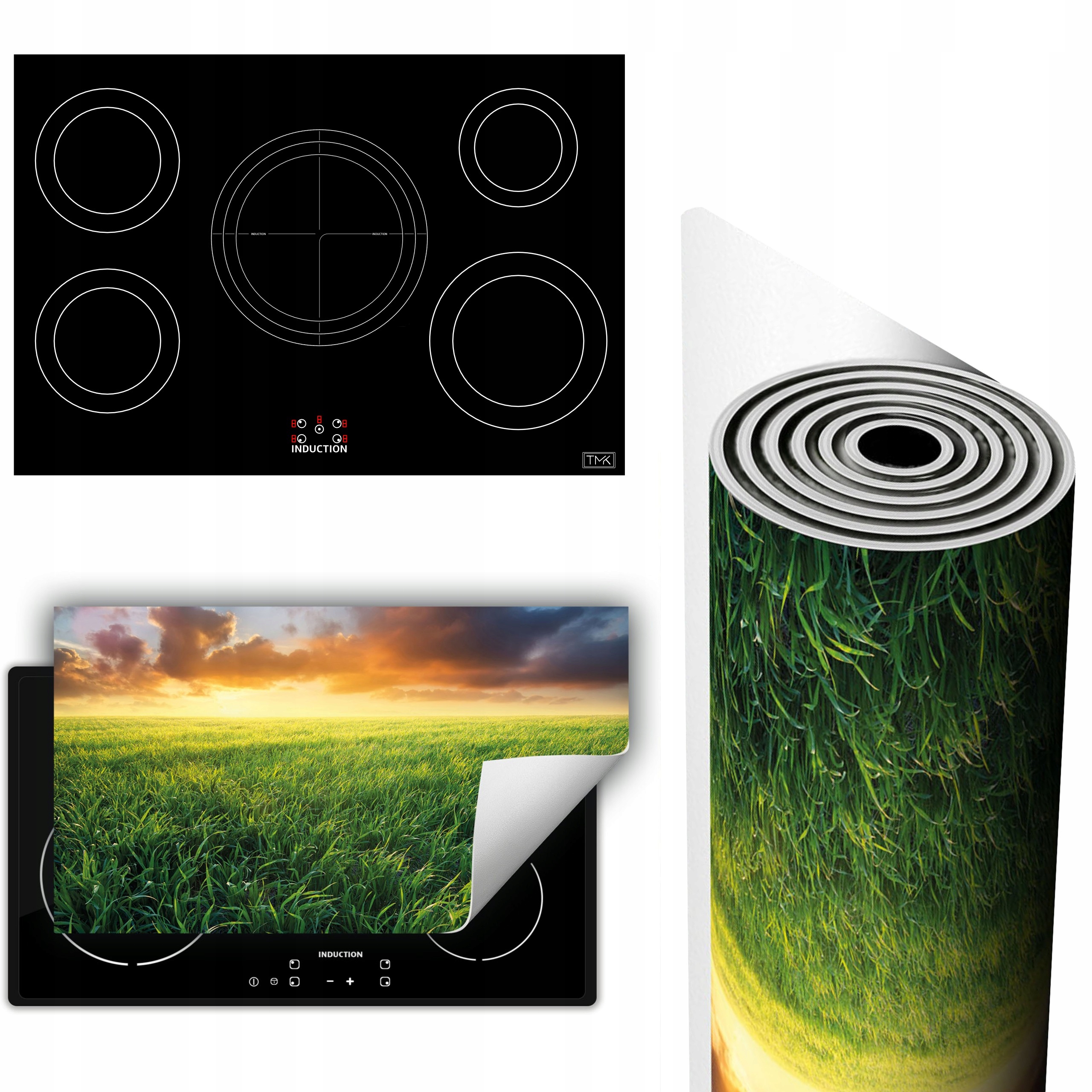 Vinylová Podložka Ochrana Kuchyňské Desky 90x52 Krajina slunce