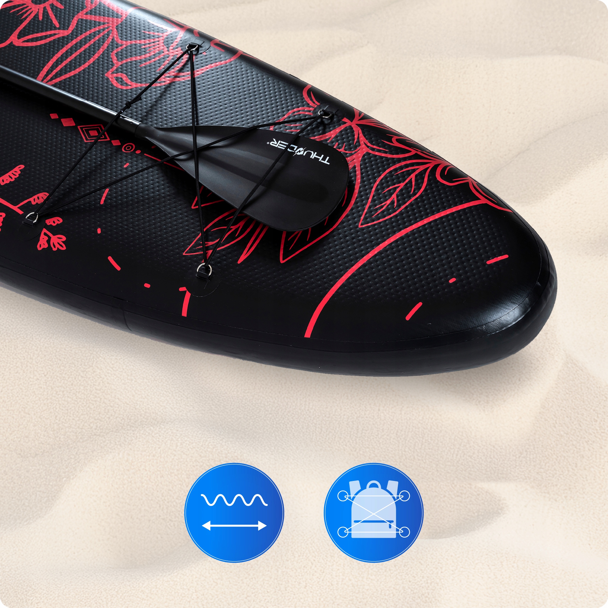 Sup Дошка Для Плавання 320 См З Сидінням Надувна Thunder Paddle Надувна