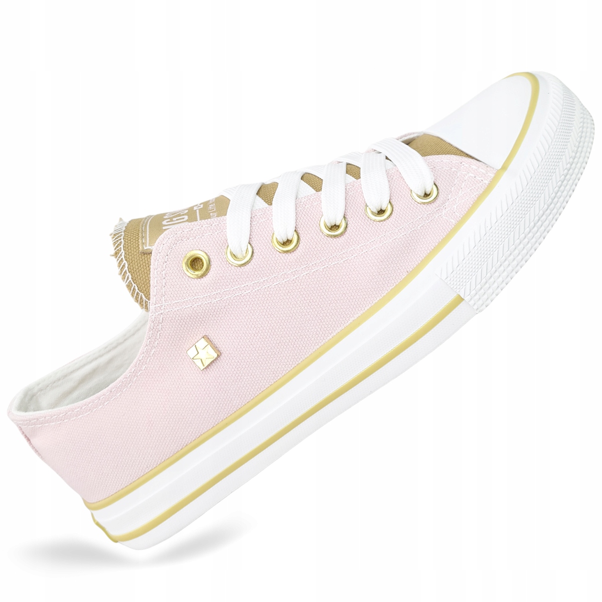 

różowe złote trampki Damskie Big Star HH274455 38