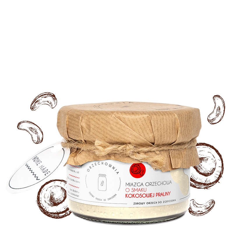 Levně 2x Orzechownia Arašídový krém s příchutí kokosové pralinky 200 g